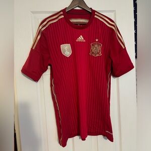 Adidas Spain 2014 Home Jersey Medium